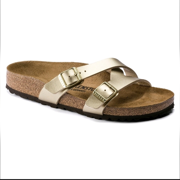 Birkenstock Shoes - Birkenstock Birko Flor Women's YAO BALANCE Gold